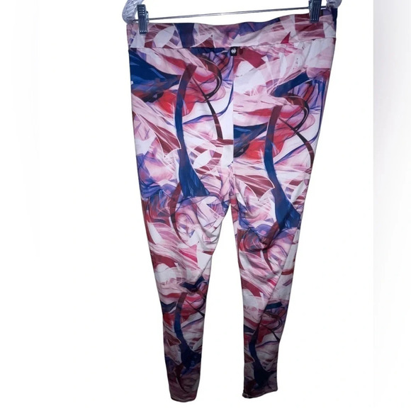 Apple Bottoms Colorful Leggings Womens Size 1X Stretchy Yoga Workout Pants - Picture 2 of 6